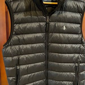 Polo Ralph Lauren men packable vest in Black